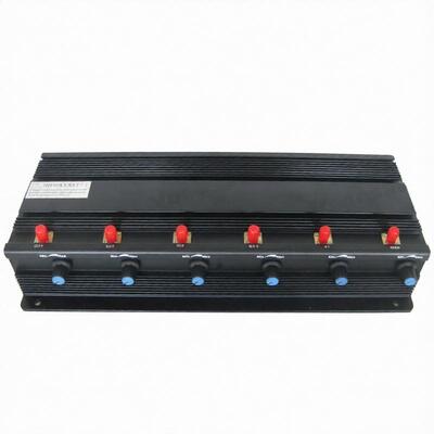 खरीदें पावर एडजस्टेबल मोबाइल फोन सिग्नल जैमर 6 आरएफ कस्टमाइज्ड फ्रीक्वेंसी सेफ ऑपरेशन online manufacture
