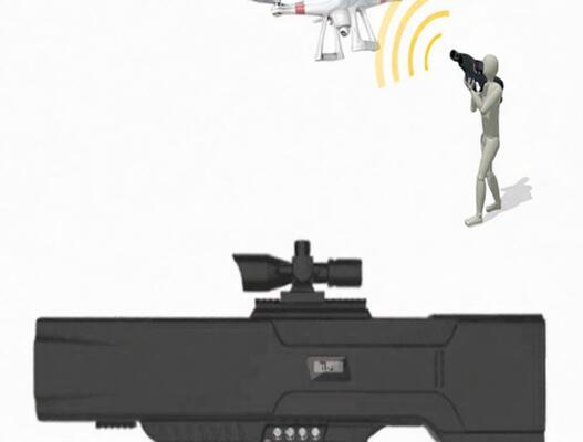 खरीदें वाईफाई 2.4GHz 5.8GHz GPSL1 के लिए 55W लिथियम बैटरी ड्रोन सिग्नल जैमर 800-1000m online manufacture