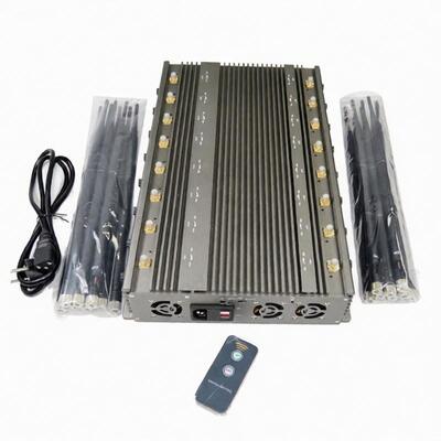 खरीदें 5-8W प्रत्येक बैंड मोबाइल फोन सिग्नल जैमर वाईफ़ाई 2.4G ब्लूटूथ वॉकी - टॉकी लोजैक GPSL1-L5 online manufacture