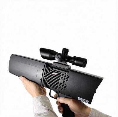खरीदें गन टाइप मिडिल पावर ड्रोन सिग्नल जैमर आउटपुट 55 वाट बिल्ट इन बैटरी online manufacture