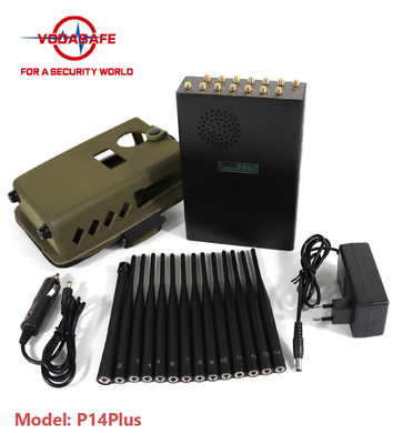 Handheld High Power Signal Jammer Rechargeable Battery GPS Signal Jammer