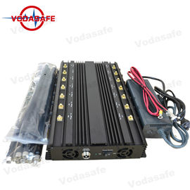 14 RF Antennas Vehicle Signal Jammer Stable Capability 395*238*60mm Dimension