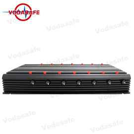 14 RF Antennas Vehicle Signal Jammer Stable Capability 395*238*60mm Dimension