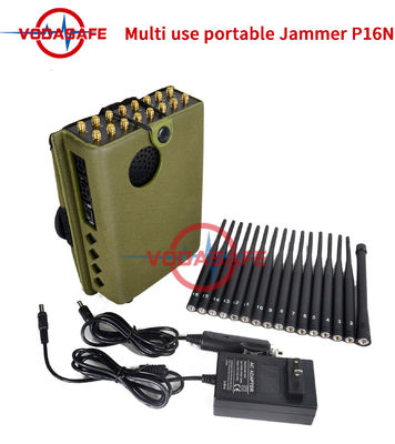 175MHz  16 Bands 16Watt 2.4GH Cell Phone Signal Disruptor