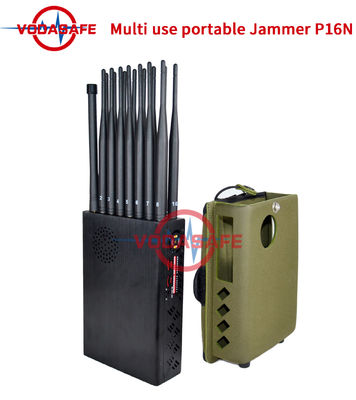 175MHz  16 Bands 16Watt 2.4GH Cell Phone Signal Disruptor
